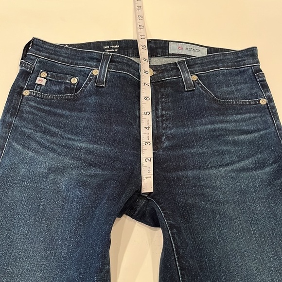 Ag Adriano Goldschmied The Prima Cigarette Leg Mid Rise Size 27R - Picture 6 of 16